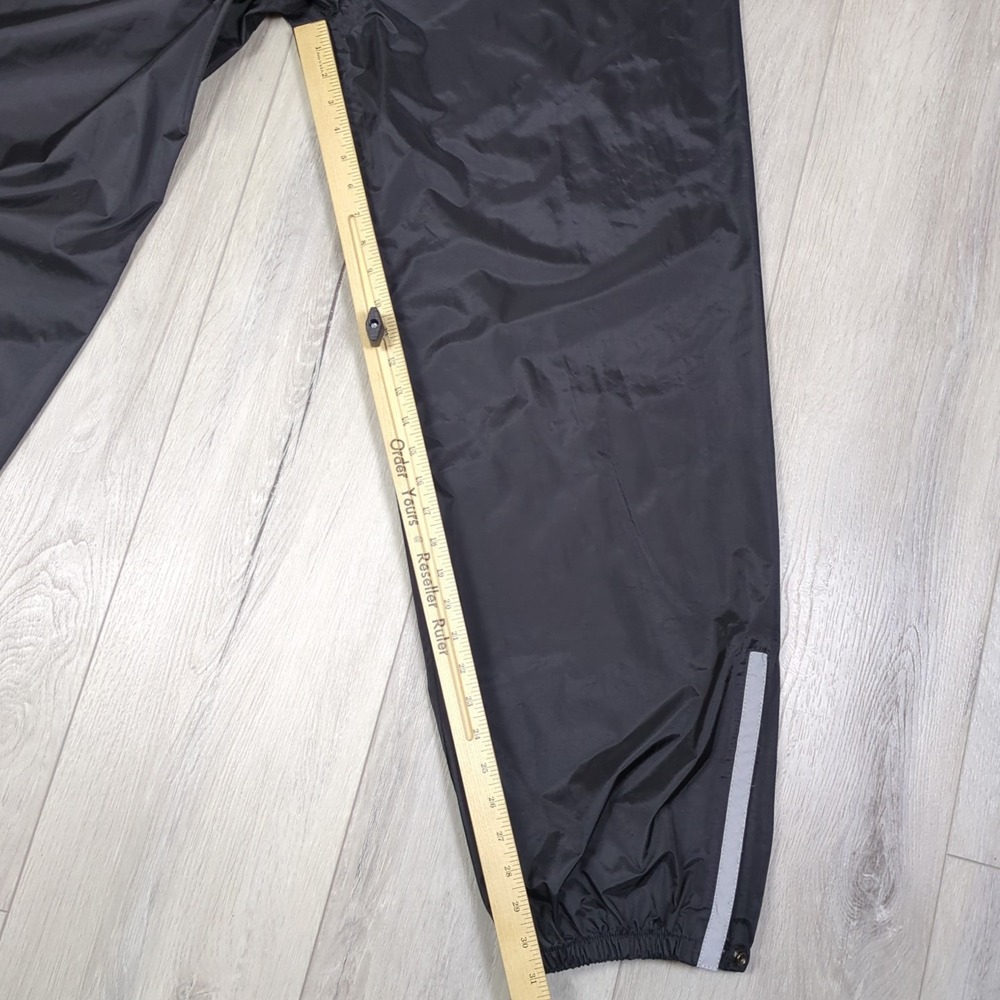 Motocentric Riding Pants Mens Extra Large 36 Black Windbreaker Mesh Ankle Zip - Picture 5 of 11